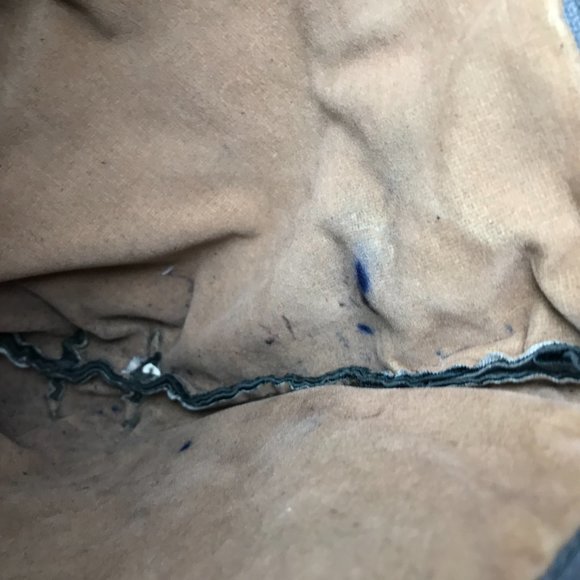 Vintage Grey Leather Ruched Shoulder Crossbody Bag - Picture 10 of 11